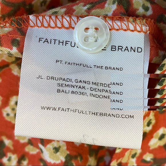 Faithfull the Brand St. Lucia Dress in Blossom Village Pink Floral Back Cut Out - Picture 15 of 15